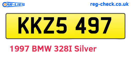 KKZ5497 are the vehicle registration plates.