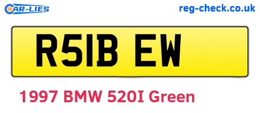 R51BEW are the vehicle registration plates.