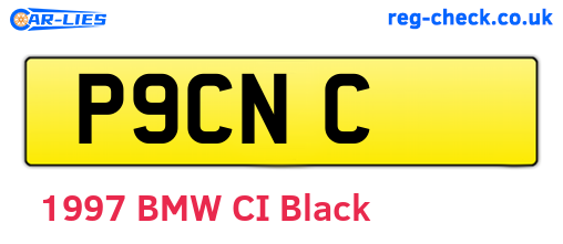 P9CNC are the vehicle registration plates.