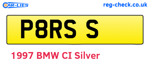 P8RSS are the vehicle registration plates.