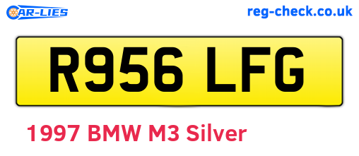 R956LFG are the vehicle registration plates.