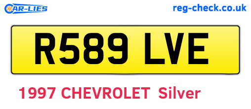 R589LVE are the vehicle registration plates.