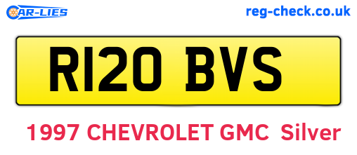 R120BVS are the vehicle registration plates.