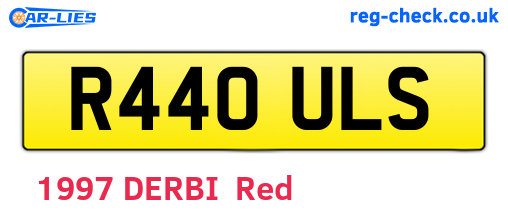 R440ULS are the vehicle registration plates.