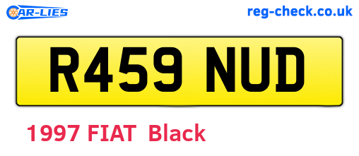 R459NUD are the vehicle registration plates.