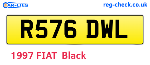 R576DWL are the vehicle registration plates.