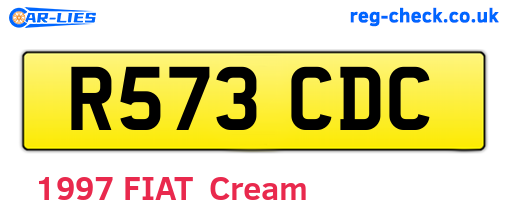 R573CDC are the vehicle registration plates.