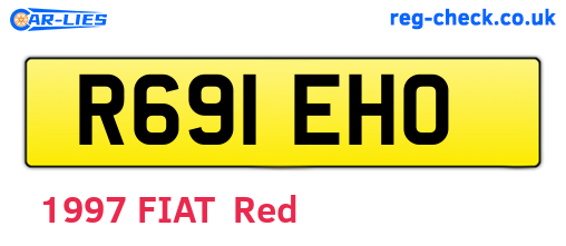 R691EHO are the vehicle registration plates.