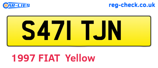 S471TJN are the vehicle registration plates.