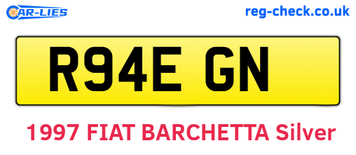 R94EGN are the vehicle registration plates.