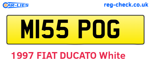 M155POG are the vehicle registration plates.
