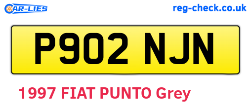 P902NJN are the vehicle registration plates.