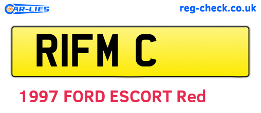 R1FMC are the vehicle registration plates.