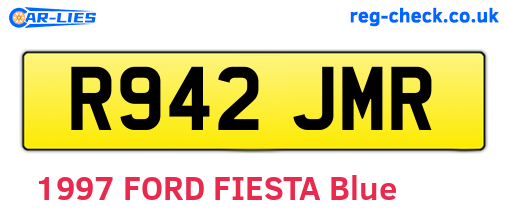 R942JMR are the vehicle registration plates.