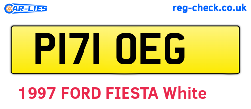 P171OEG are the vehicle registration plates.