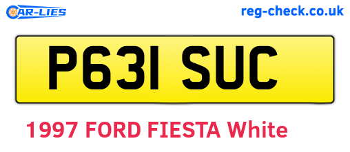 P631SUC are the vehicle registration plates.