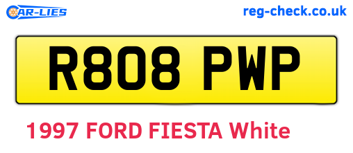 R808PWP are the vehicle registration plates.