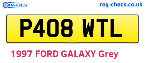P408WTL are the vehicle registration plates.