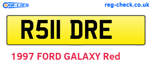 R511DRE are the vehicle registration plates.