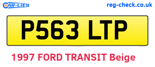 P563LTP are the vehicle registration plates.