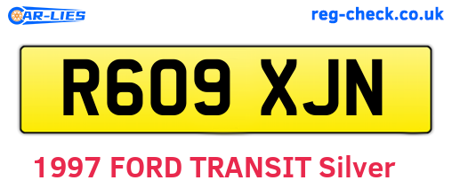 R609XJN are the vehicle registration plates.