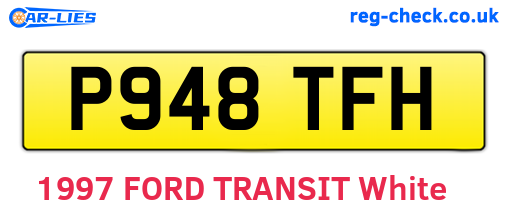 P948TFH are the vehicle registration plates.