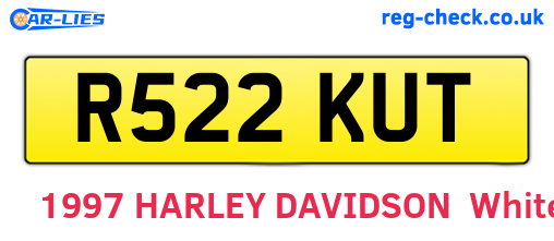 R522KUT are the vehicle registration plates.