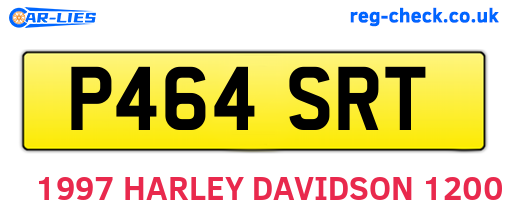 P464SRT are the vehicle registration plates.