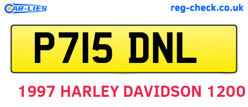 P715DNL are the vehicle registration plates.