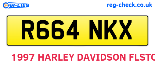 R664NKX are the vehicle registration plates.