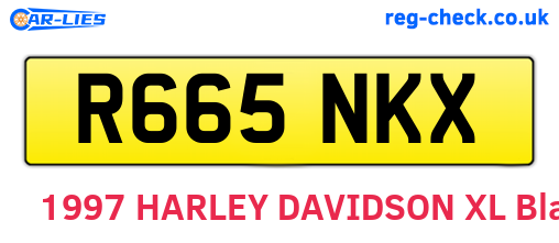 R665NKX are the vehicle registration plates.