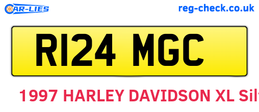 R124MGC are the vehicle registration plates.
