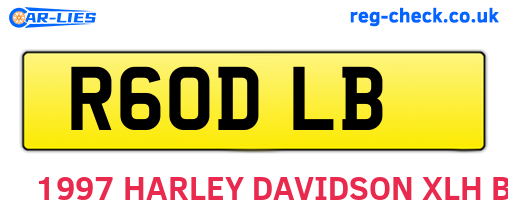 R60DLB are the vehicle registration plates.