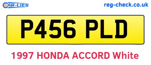 P456PLD are the vehicle registration plates.