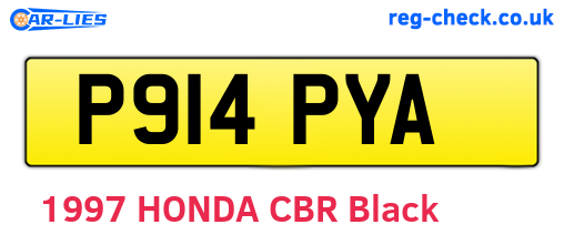 P914PYA are the vehicle registration plates.