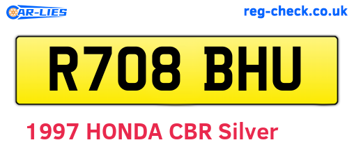 R708BHU are the vehicle registration plates.