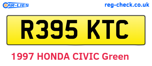 R395KTC are the vehicle registration plates.