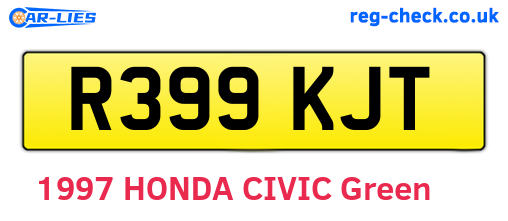 R399KJT are the vehicle registration plates.