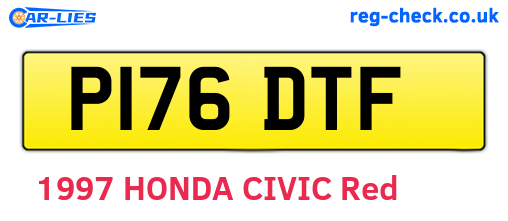 P176DTF are the vehicle registration plates.