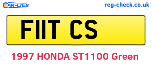 F11TCS are the vehicle registration plates.