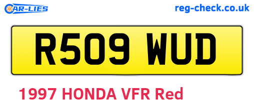 R509WUD are the vehicle registration plates.