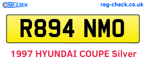 R894NMO are the vehicle registration plates.