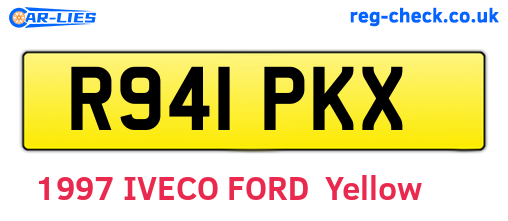 R941PKX are the vehicle registration plates.