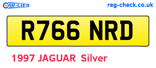 R766NRD are the vehicle registration plates.