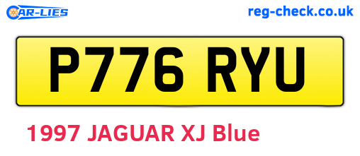 P776RYU are the vehicle registration plates.