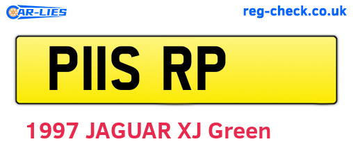 P11SRP are the vehicle registration plates.