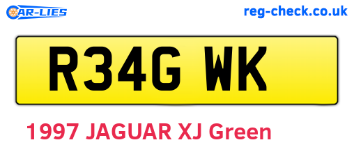 R34GWK are the vehicle registration plates.