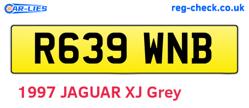 R639WNB are the vehicle registration plates.