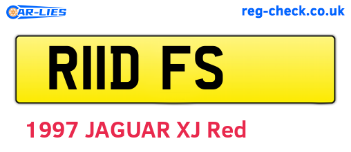 R11DFS are the vehicle registration plates.