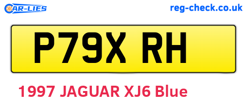 P79XRH are the vehicle registration plates.